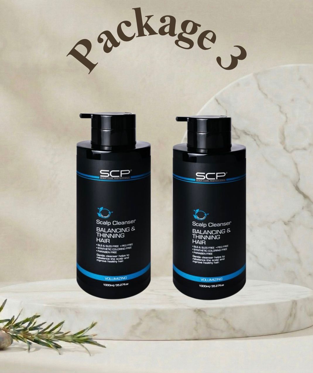 SCP Balancing & Thinning Hair Scalp Cleanser 1000ML X 2